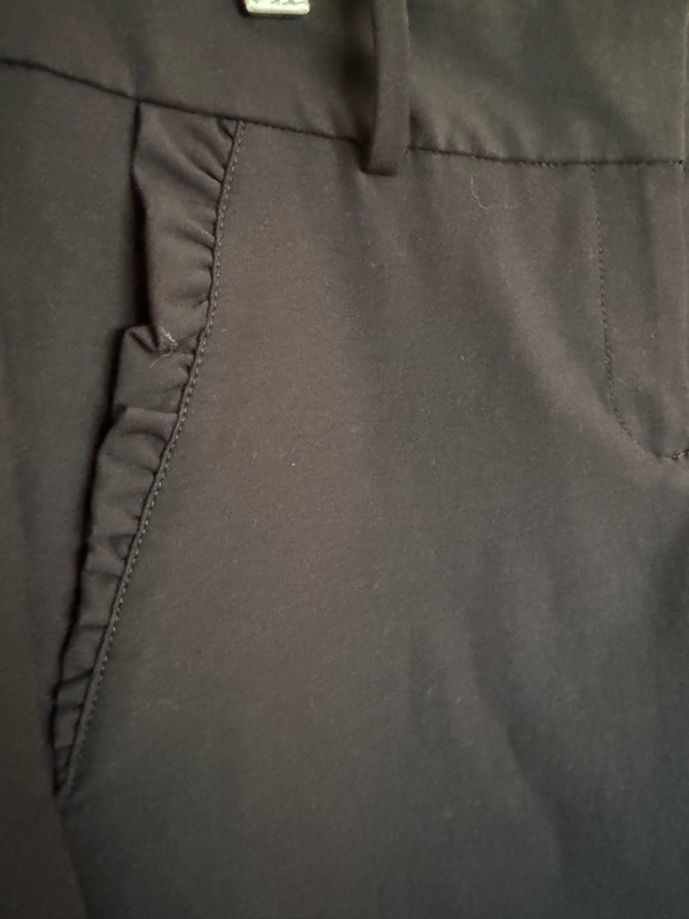 Talbots Petites 4P Dark Navy (almost black) Ankle Dress Pants Stretch Work - Picture 3 of 8